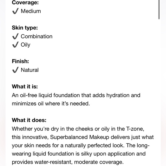 FULL SIZE CLINIQUE SUPERBALANCED MAKEUP FOUNDATION IN SHADE CN20 FAIR (V… - Picture 4 of 8